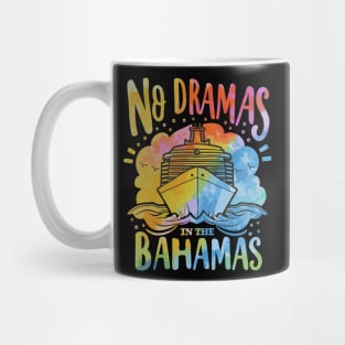 No Dramas In The Bahamas Beach Vacation Cruise Funny Cute Mug